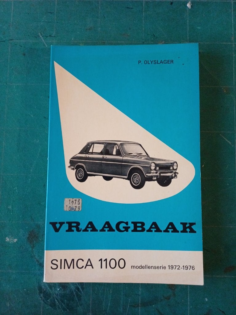 Vraagbaak SIMCA 1100 1972-1976, Auto diversen, Verzenden