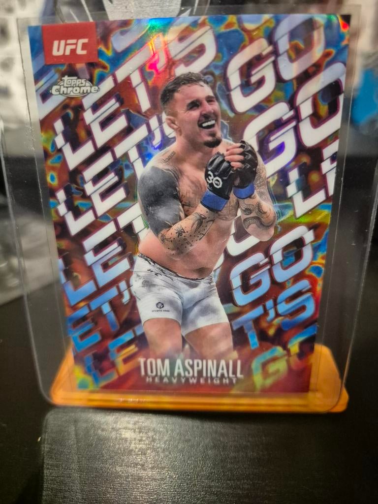 Tom Aspinall UFC Topps Chrome 'Let's Go' LGO-15 Kaart, Ophalen of Verzenden, Zo goed als nieuw, Losse kaart