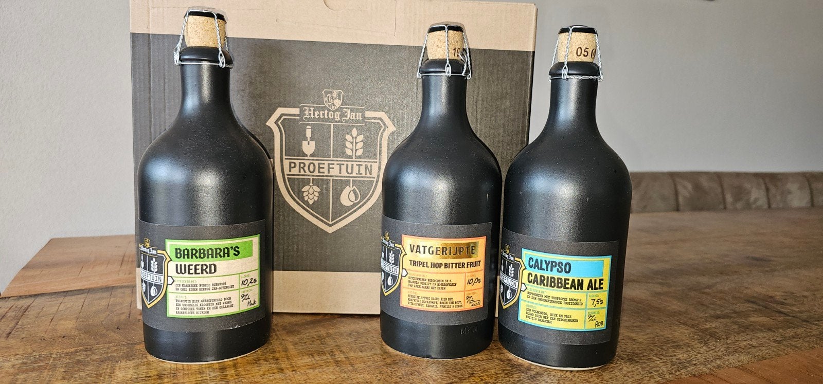 Hertog Jan Proeftuin Collectie: 3 Unieke Bieren, Verzamelen, Biermerken, Ophalen of Verzenden, Flesje(s), Hertog Jan