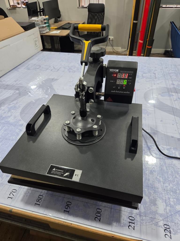 Vevor Hittepers Machine / transferpers, Zwart, Overige thema's, Zo goed als nieuw, Machine