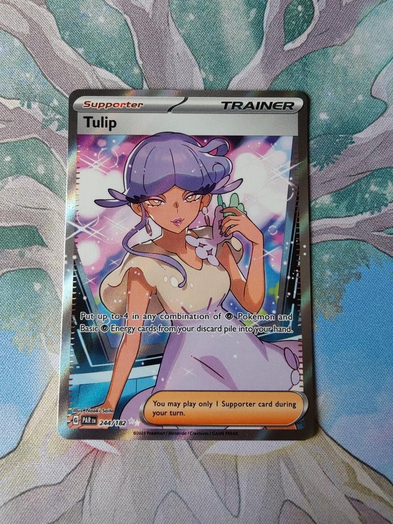 Pokemon paradox rift tulip full art trainer 244/182, Ophalen of Verzenden, Nieuw, Losse kaart, Foil