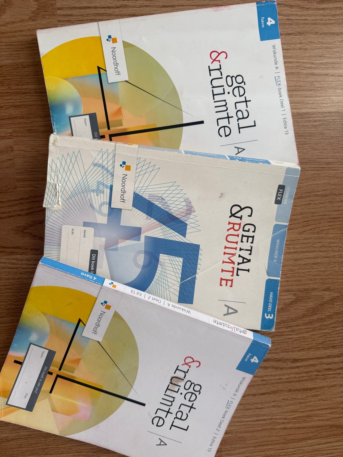 Getal & Ruimte Wiskunde A 4 en 5 HAVO (Deel 1, 2, 3), Ophalen of Verzenden, Gelezen, HAVO, Wiskunde A