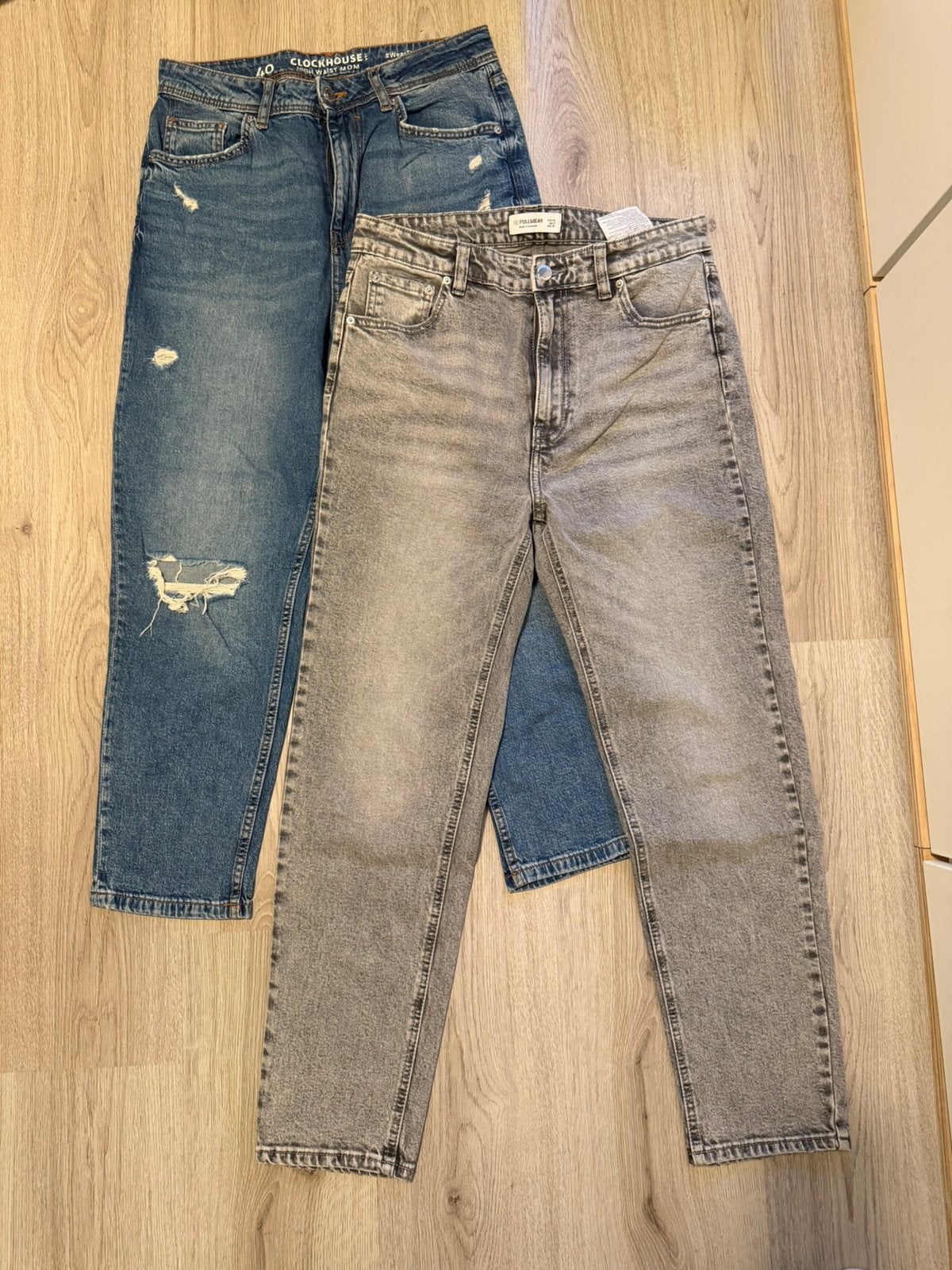 2 x mom jeans, Ophalen of Verzenden, Zo goed als nieuw, Overige kleuren, W30 - W32 (confectie 38/40)