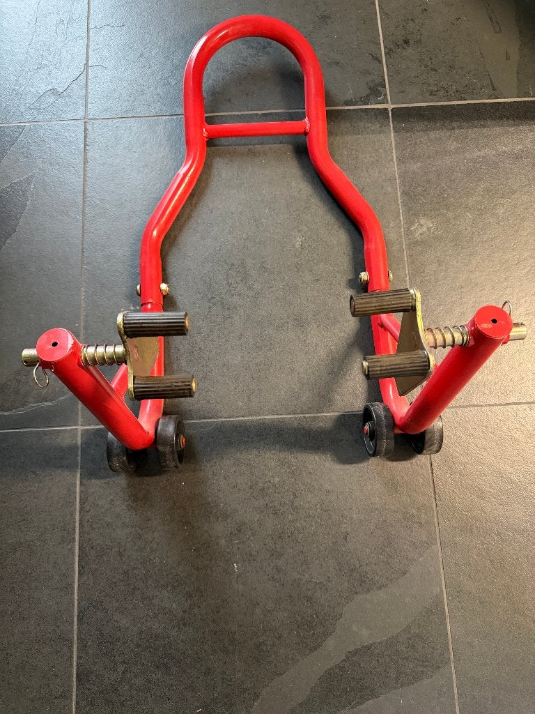 TRACK paddockstand voorwiel met wipbevestiging, Motoren, Ophalen of Verzenden