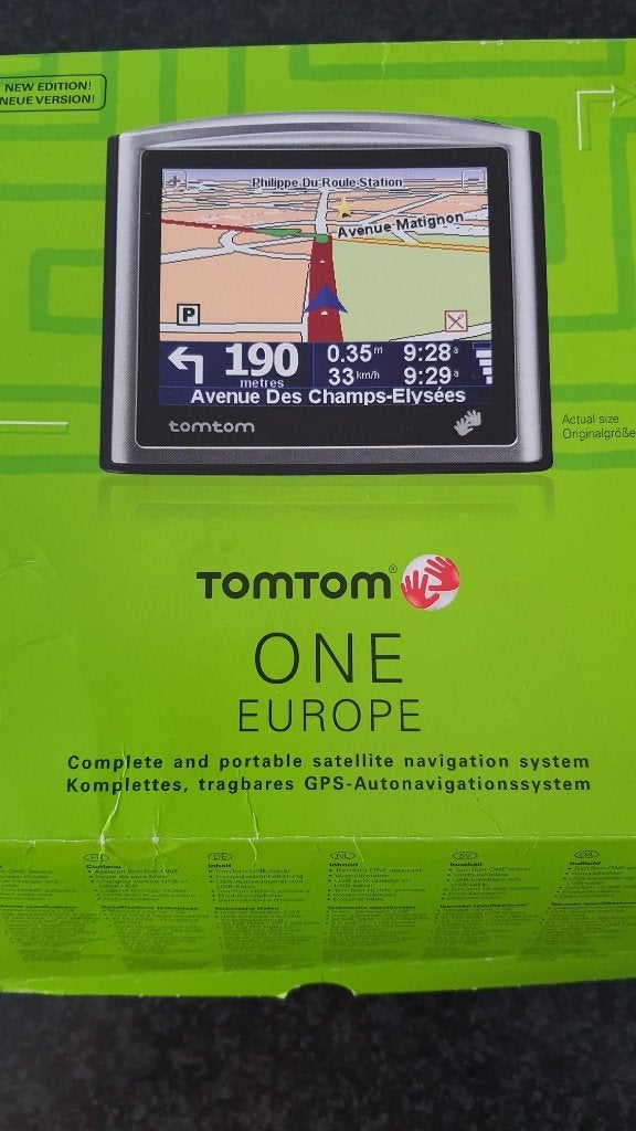 Tom Tom navigatie kaart Europa voor auto met bekabeling., Ophalen of Verzenden, Gebruikt