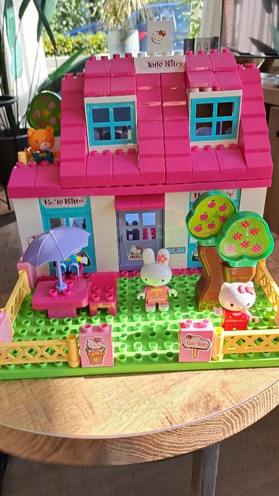 Duplo Hello Kitty huis, Ophalen, Inclusief minifiguren, Gebruikt, Overige typen
