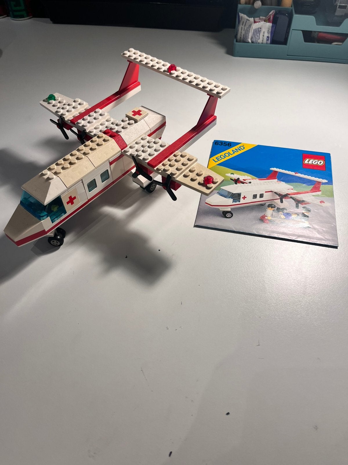 Lego ambulance vliegtuig, 6356, Kinderen en Baby's, Speelgoed | Duplo en Lego, Lego, Compleet, Ophalen of Verzenden, Zo goed als nieuw