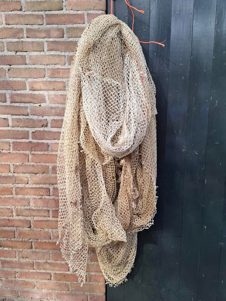 Oud vintage visnet vissersnet origineel etalagemateriaal, Ophalen, Minder dan 10 meter, Overige typen