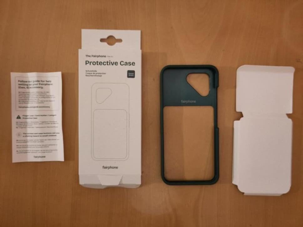Fairphone 6 beschermhoes donkergroen nieuw, Ophalen of Verzenden, Nieuw, Hoesje of Tasje