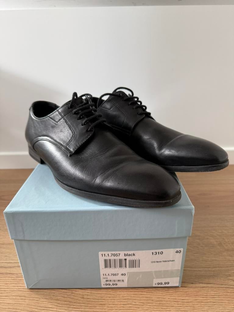 Manfield Schoenen • Maat 41, Kleding | Heren, Schoenen, Zwart, Overige typen, Ophalen of Verzenden, Gedragen
