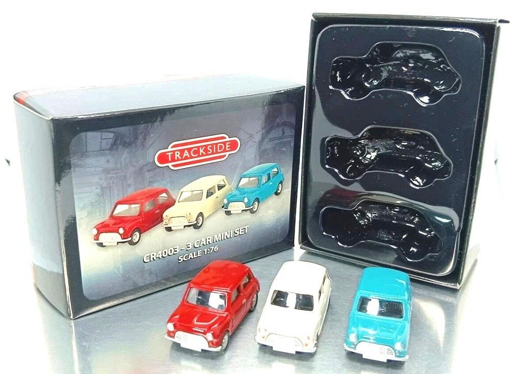 Mini Cooper set Trackside Corgi CR4003., Ophalen of Verzenden, Zo goed als nieuw, Auto