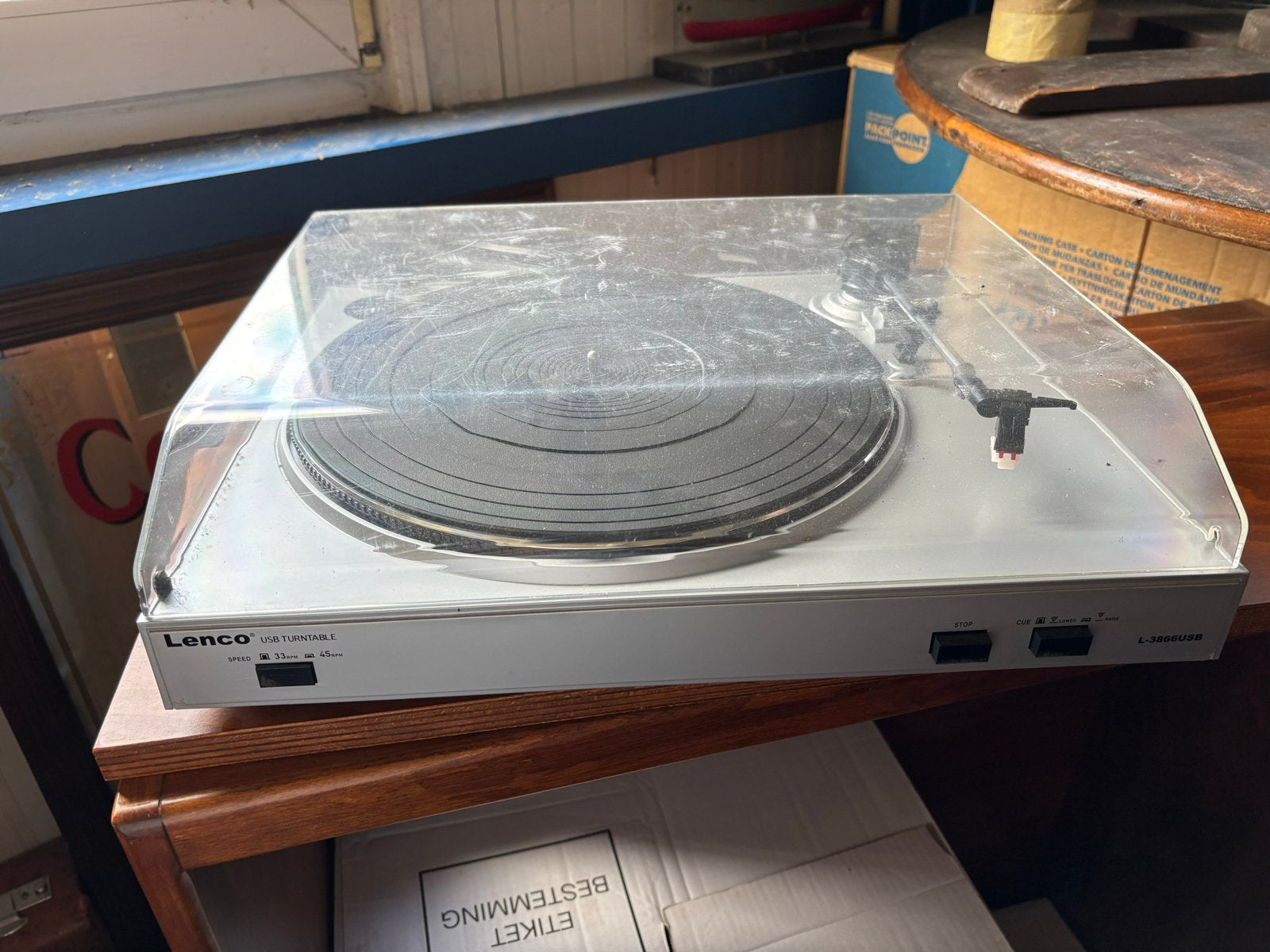 Lenco USB Turntable 1 Platenspeler - Gebruikt, Overige merken, Gebruikt, Ophalen of Verzenden, USB-aansluiting