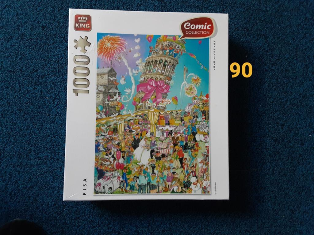 Puzzel 1000 stukjes nieuw King Pisa comic collection, Hobby en Vrije tijd, Ophalen of Verzenden, 500 t/m 1500 stukjes, Nieuw, Legpuzzel