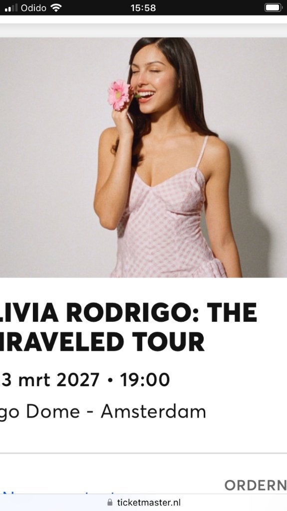 23 maart 2027 Olivia Rodrigo staanplaats ruilen, Tickets en Kaartjes, Eén persoon, Maart