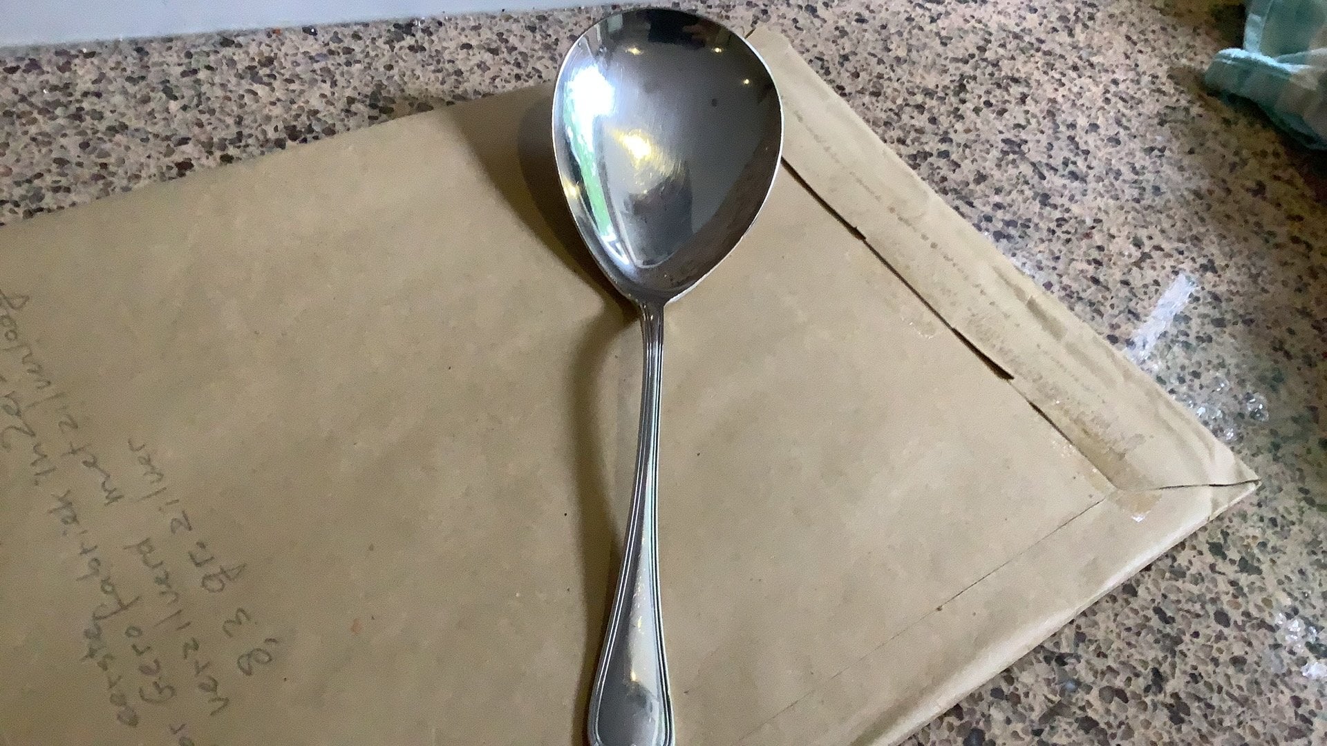 Gero verzilverde aardappel/groentelepel, Ophalen of Verzenden