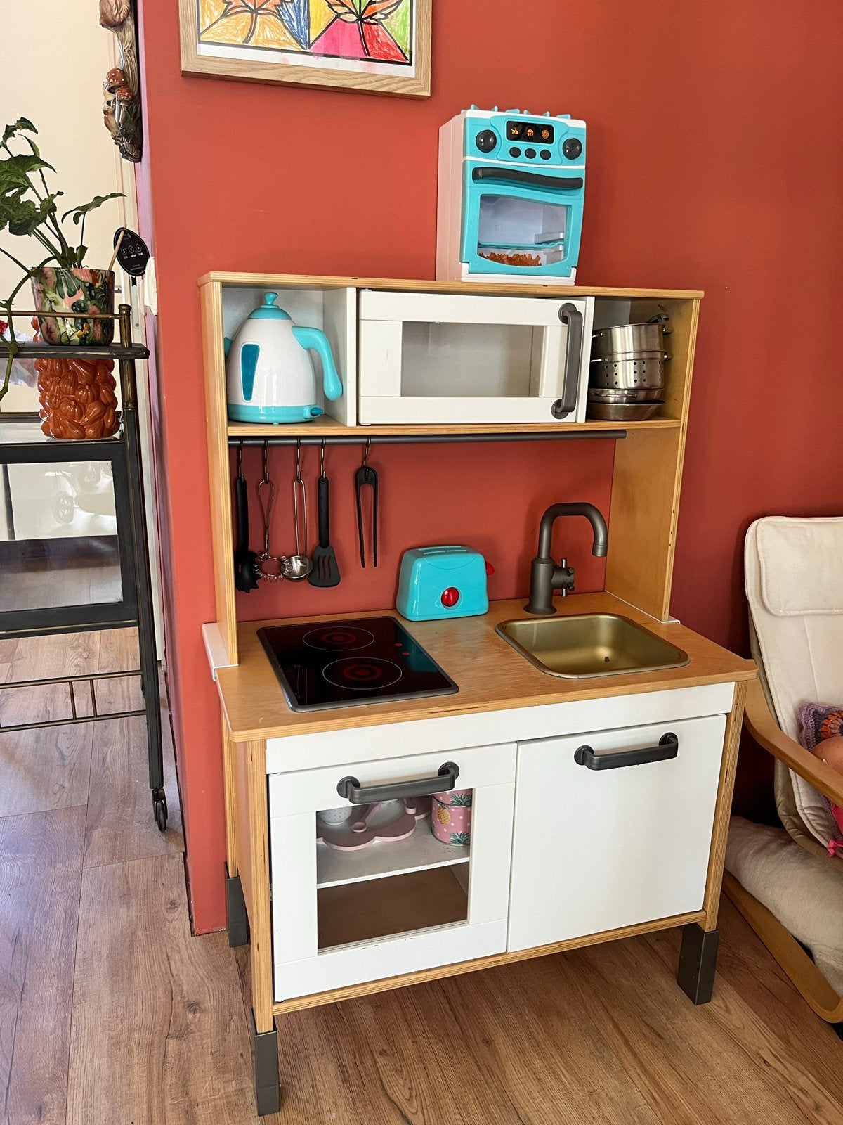 Grote speelkeuken IKEA met veel accessoires, Ophalen, Gebruikt, Overige typen, Met licht