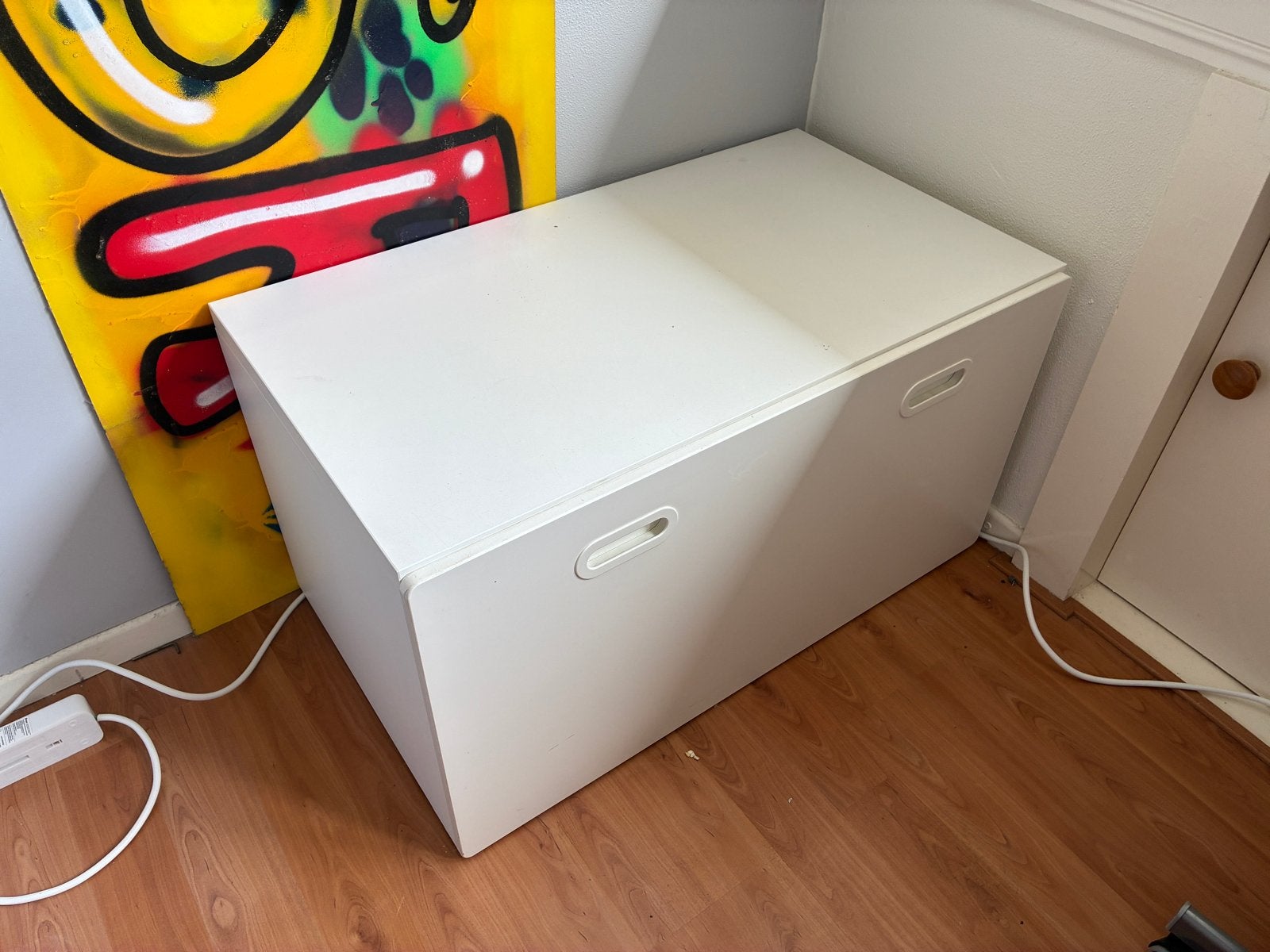 IKEA Småstad speelgoedkist - Wit, Ophalen, Gebruikt, Jongen of Meisje