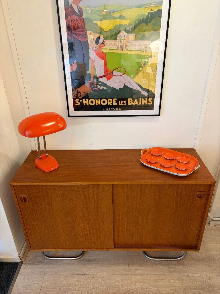 Deens dressoir in Bauhausstijl, Huis en Inrichting, Mid century modern, Ophalen of Verzenden, 25 tot 50 cm, Gebruikt