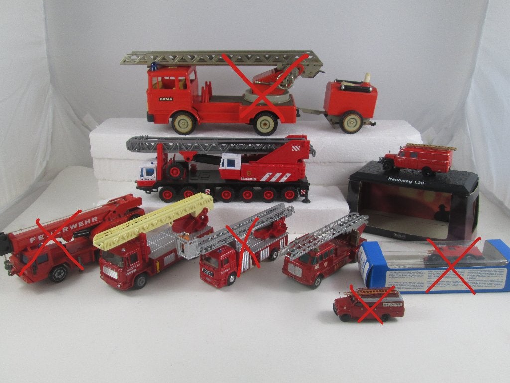Brandweer verschillende schalen, Atlas / Delprado / Eligor, Ophalen of Verzenden, Nieuw, Bus of Vrachtwagen