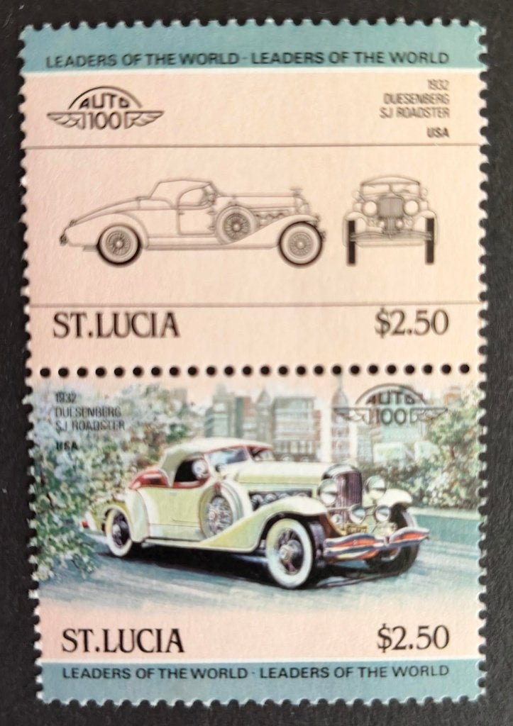 ST. LUCIA - Duesenberg SJ Roadstar - 1984, Verzenden, Postfris, Noord-Amerika