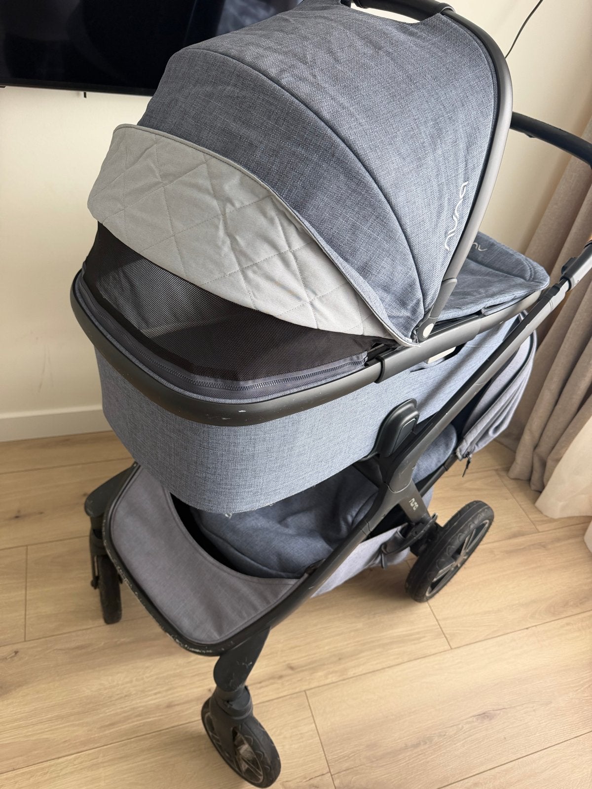 Nuna Demi Grow Duowagen met reiswieg en Maxi-Cosi autostoel, Overige merken, Gebruikt, Duowagen, Ophalen of Verzenden