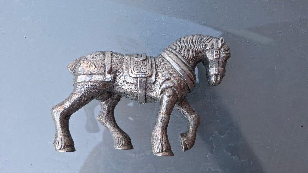 Vintage Welsh paard massief tin +/- 1930, Verzenden