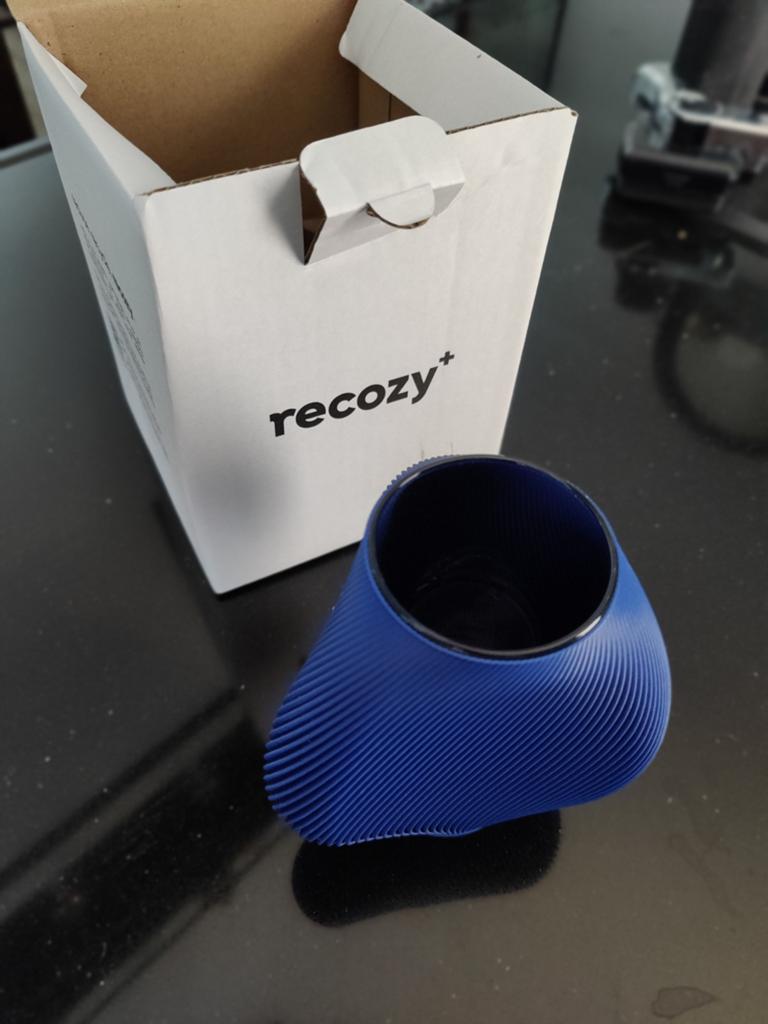 Recozy+ 3D geprinte vaas - Blauw, Antiek en Kunst, Ophalen of Verzenden