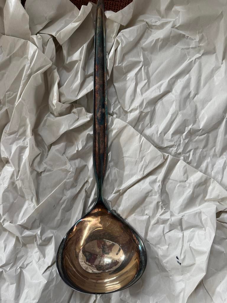 Vintage WMF 90-8 Zilveren Soeplepel, Ophalen of Verzenden