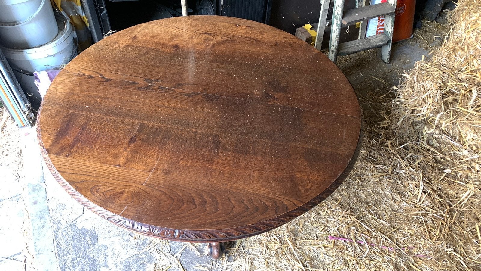 Antieke salontafel, Ophalen