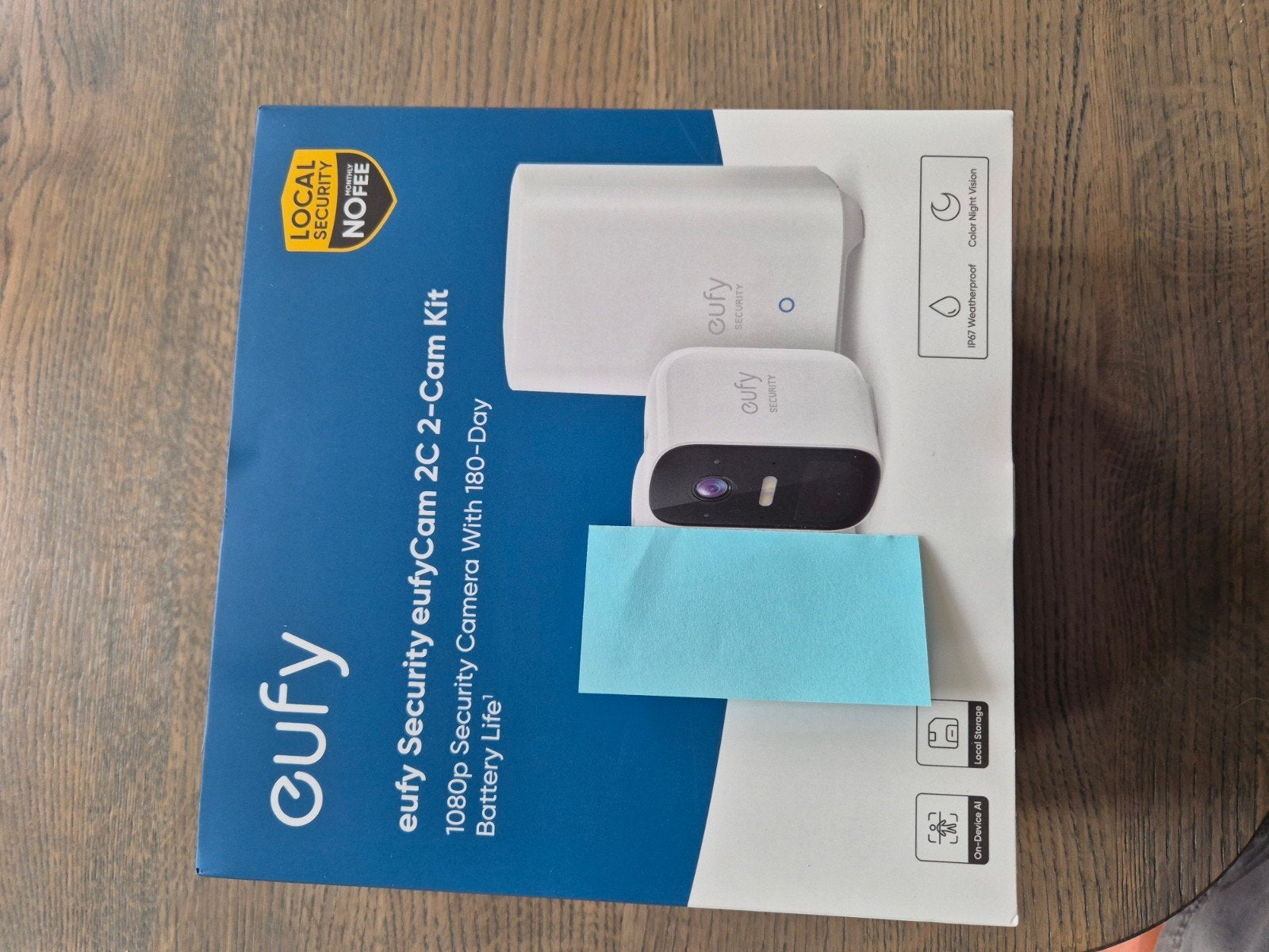 Eufy Homebase met 1 EufyCam 2C camera - Nieuw in doos, Ophalen of Verzenden, Nieuw, Buitencamera