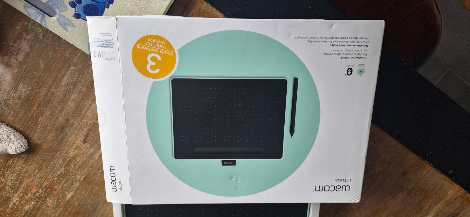 Wacom Intuos Creative Pen Tablet CTL-4100WL -, Computers en Software, Multi-touch, Ophalen of Verzenden, Zo goed als nieuw, Draadloos