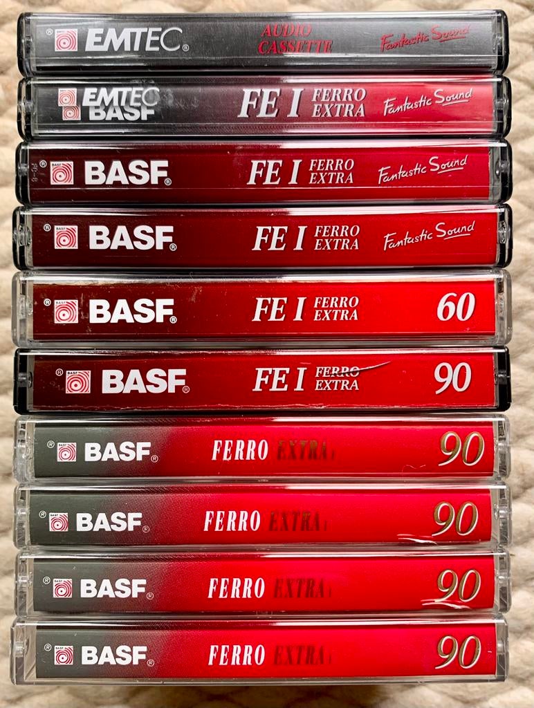 Ongebruikt BASF Emtec FE I Ferro Extra 90 60 cassettebandjes, Gebruikt, 2 t/m 25 bandjes, BASF / Emtec, Ophalen of Verzenden