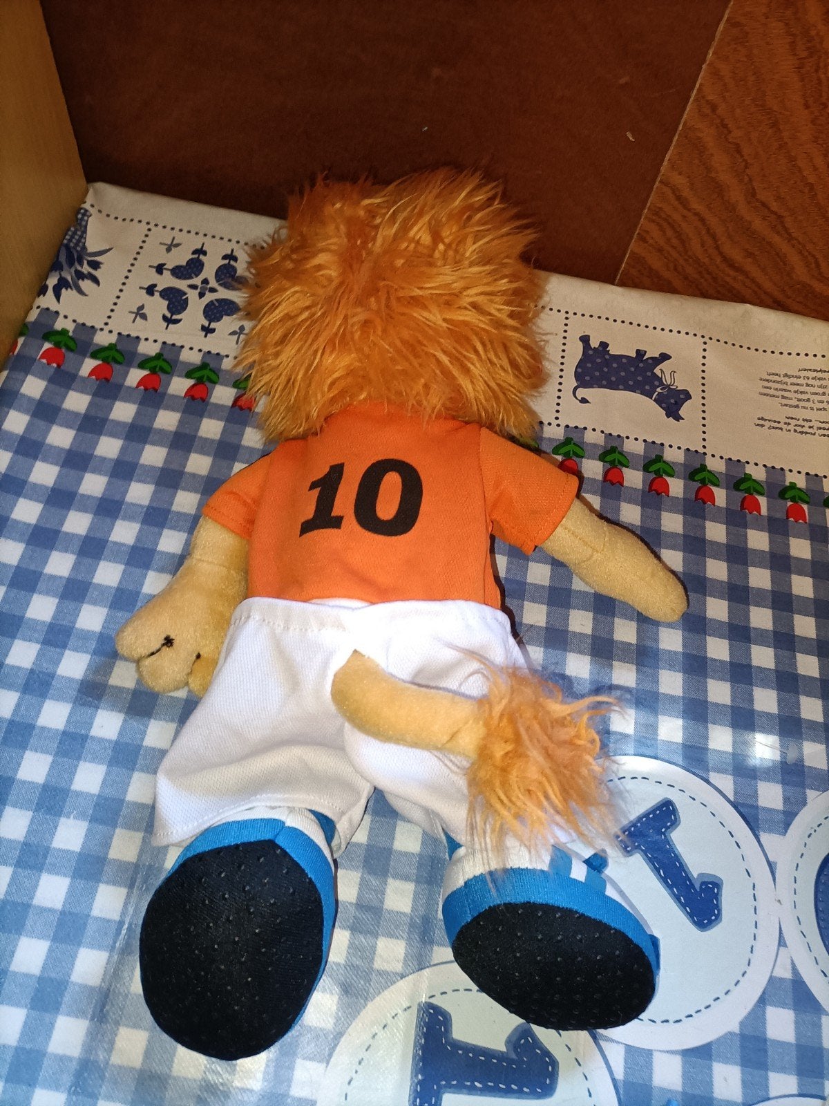 Loekie de Leeuw knuffel oranje voetbal International, Ophalen of Verzenden, Zo goed als nieuw, Overige typen