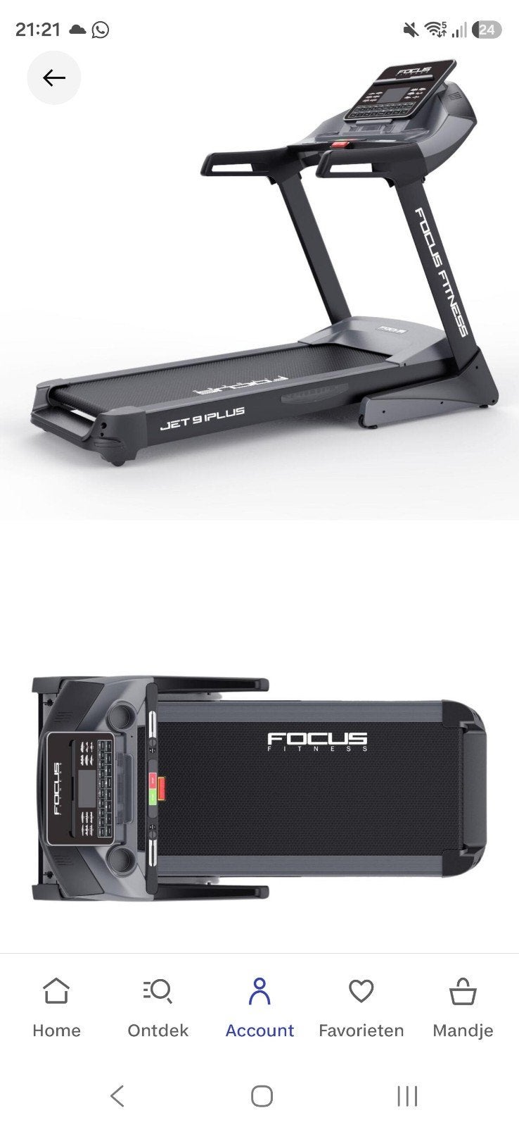 Focus fitness loopband jet 9 iplus, Ophalen, Loopband
