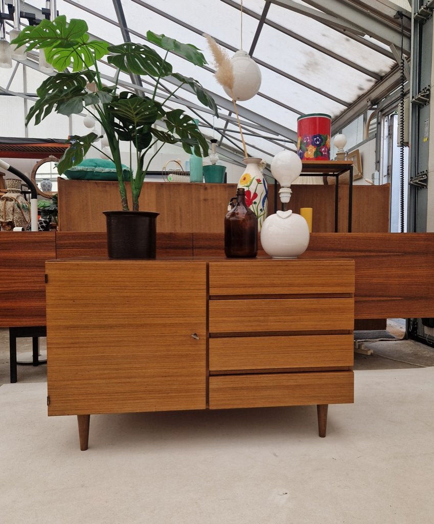 vintage kast met vier laden, 110cm, Ophalen, ., ., 25 tot 50 cm