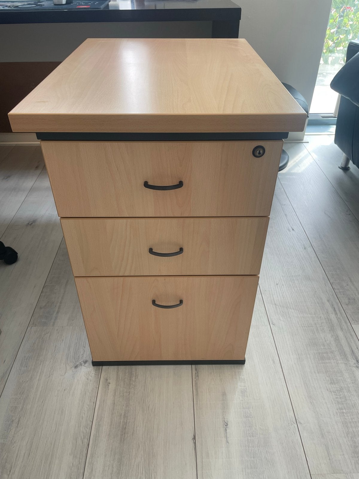 Ladeblok met 3 laden - Houtkleurig, Minder dan 50 cm, Gebruikt, Ophalen of Verzenden, 3 of 4 laden