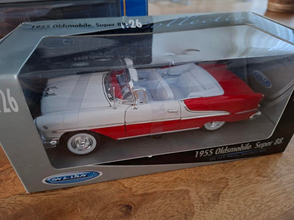 1955 oldsmobile Super 88 1:26, Verzenden, Zo goed als nieuw, Welly