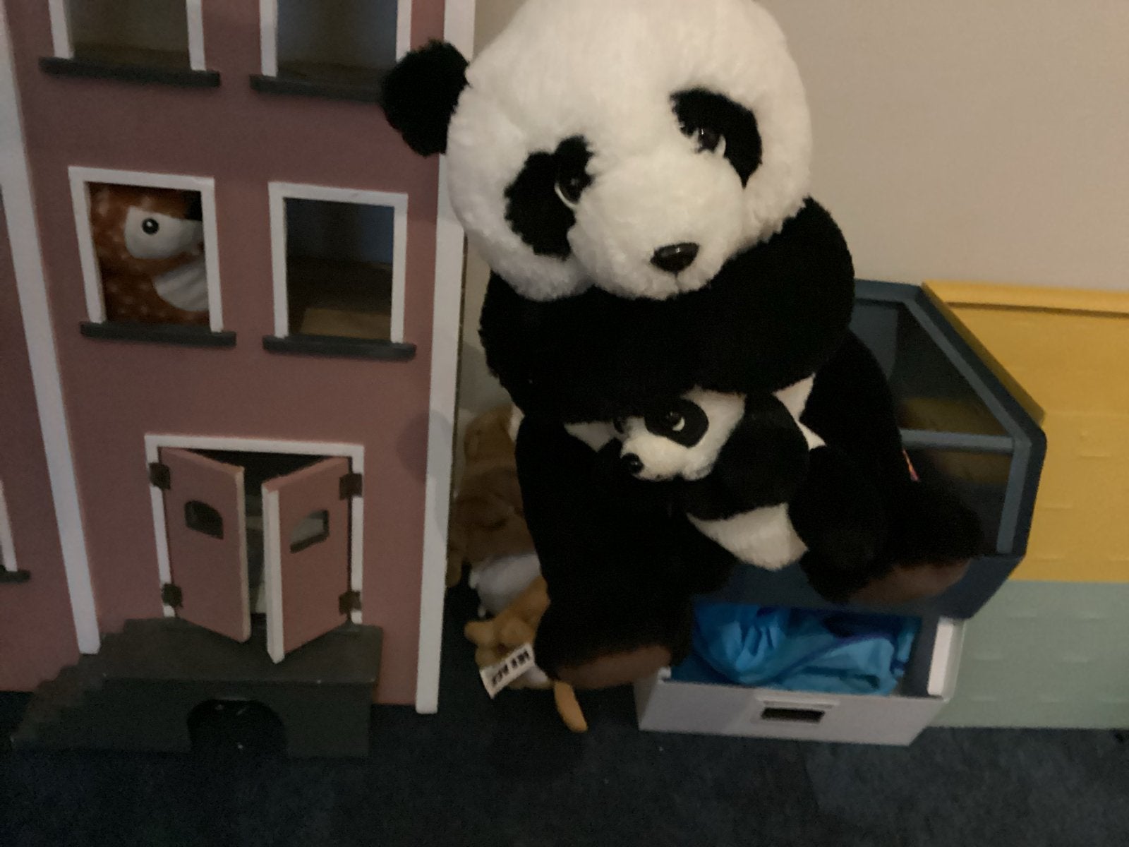 Lieve panda, knuffel, Ophalen of Verzenden, Zo goed als nieuw, Beer