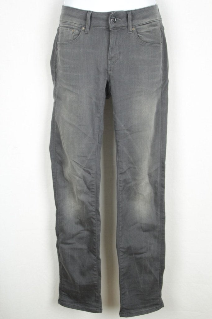 Stoere grijze spijkerbroek W27 L32 merk G-Star Raw, ., Ophalen of Verzenden, Zo goed als nieuw, Grijs