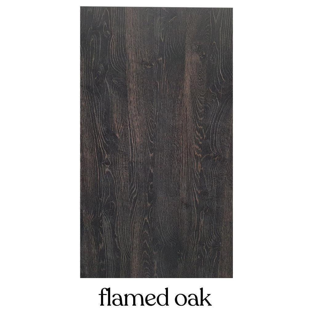 NIEUW bureaublad in kleur flamed oak, Ophalen, Nieuw