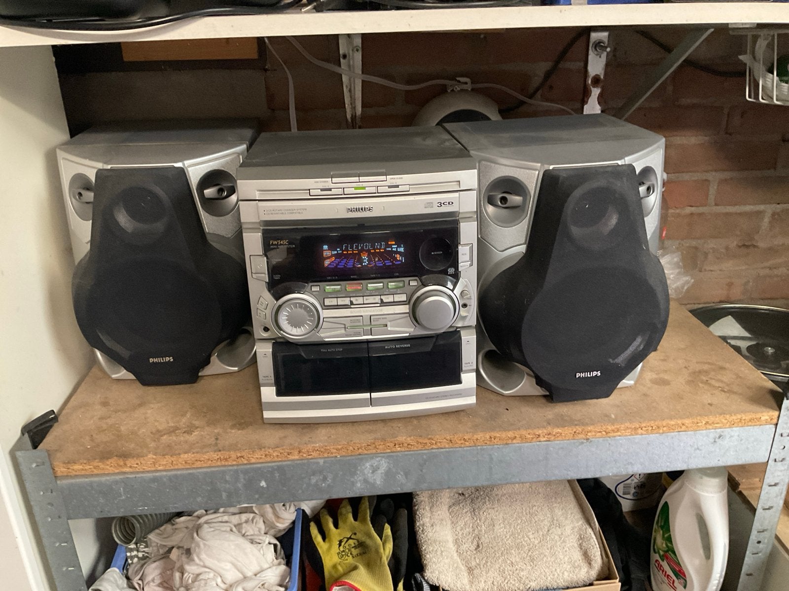 Philips Microset met CD-speler, Tuner en Speakers, Philips, Gebruikt, Ophalen of Verzenden, Microset