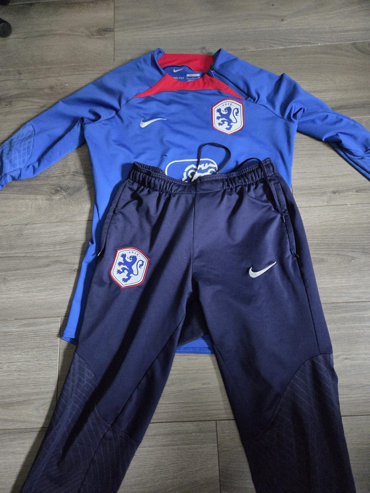 Oranje leeuwinnen trainingspak maat S, Maat 38/40 (M), Blauw, Overige typen, Nike