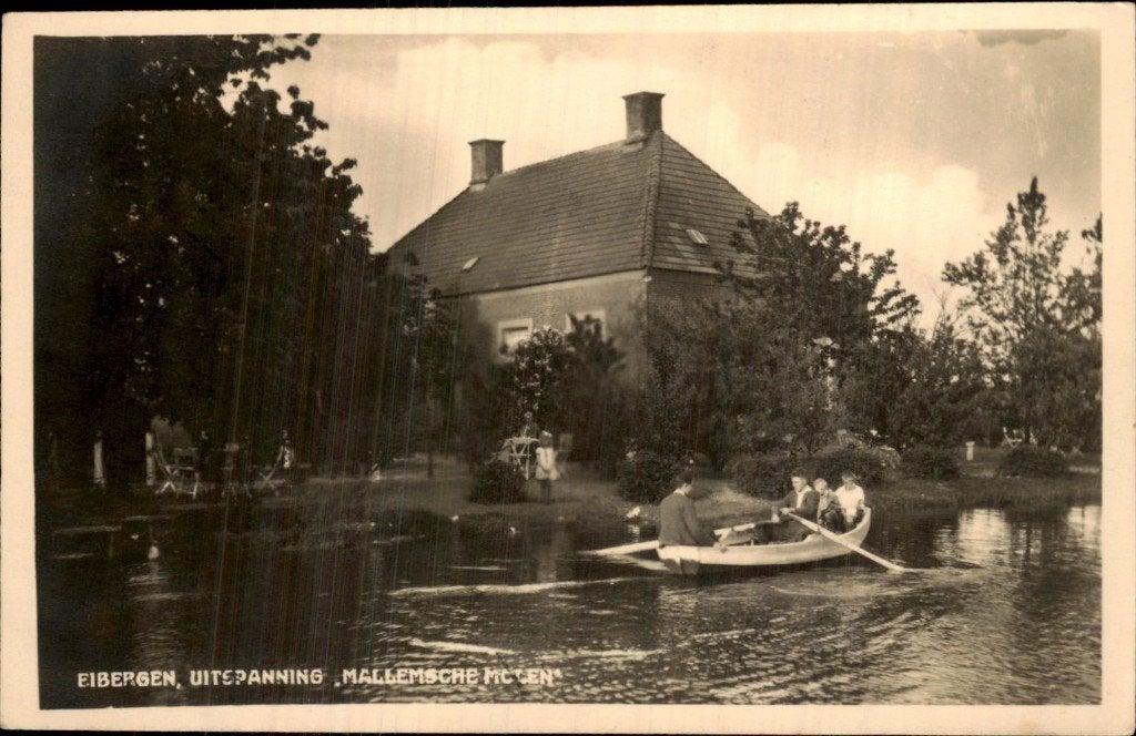 Eibergen - Uitspanning - Mallemsche Moven, Ophalen of Verzenden, 1920 tot 1940, Gelopen, Gelderland