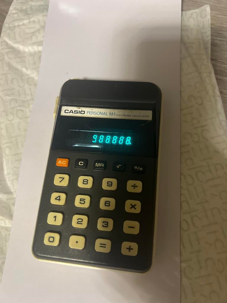 Vintage Casio rekenmachine, Ophalen of Verzenden, Zo goed als nieuw