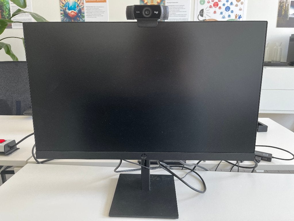 HP P24 computerscherm (monitor), Computers en Software, Monitoren, Ophalen, Gebruikt, IPS, In hoogte verstelbaar