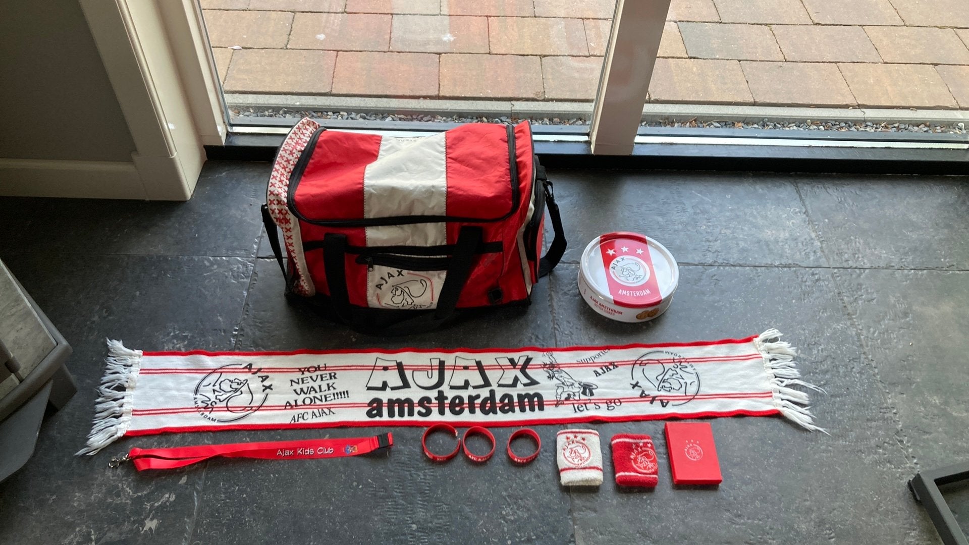 Ajax spulletjes inclusief tas, Ophalen of Verzenden, Zo goed als nieuw