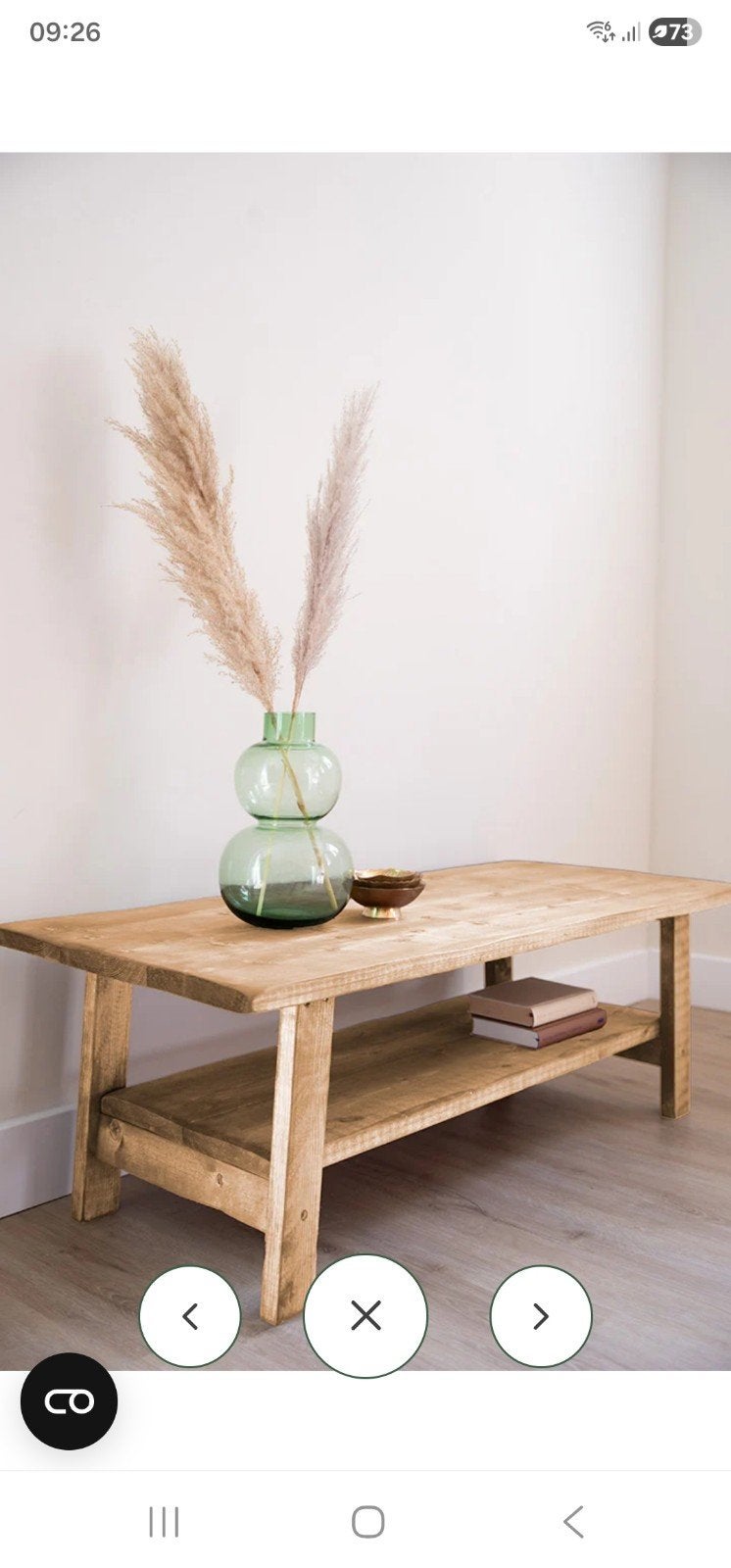 salontafel, gloednieuw, Ophalen, 50 tot 100 cm, Nieuw, Grenenhout