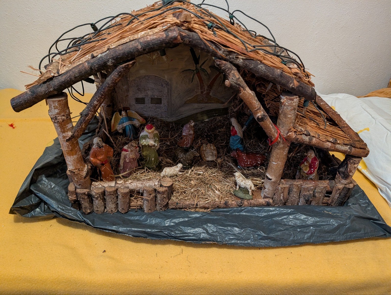 grote oude kerststal 60 jaar oud, Ophalen of Verzenden