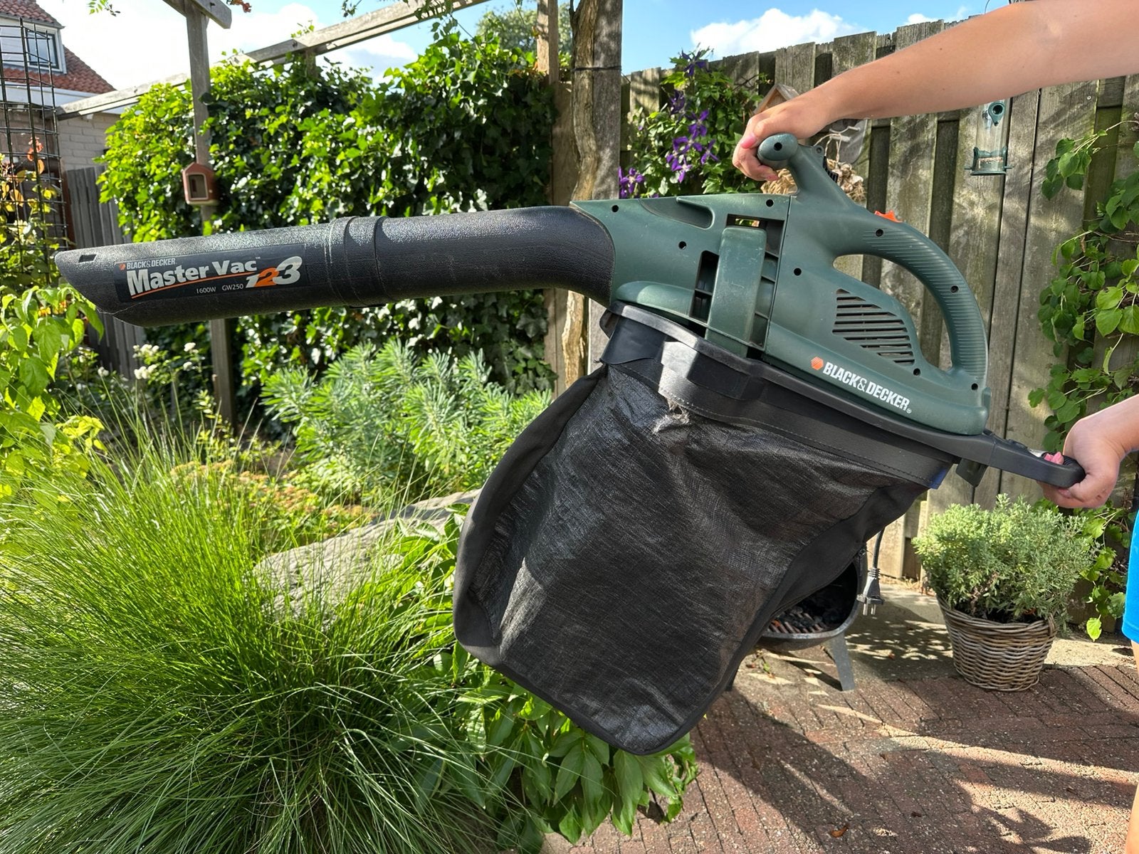 Black&Decker bladblazer - Master Vac 123 - 1600W - GW250, Ophalen, Met opvangzak, Handgedragen, Zo goed als nieuw