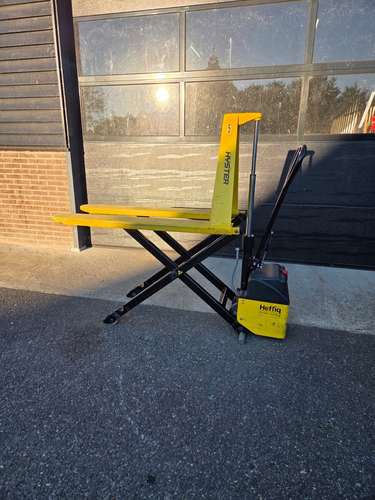Hyster hoogheffer schaarheffer, Hyster, Transportkar, 100 liter of meer, Ophalen of Verzenden